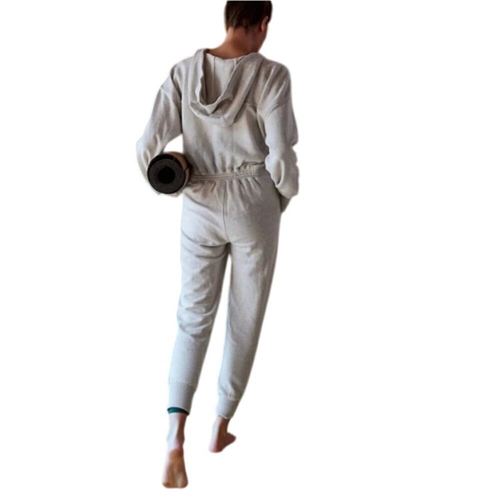 Free People Movement x HATCH Women's Heather Gray Warm Up Jumpsuit Size S - Picture 2 of 8